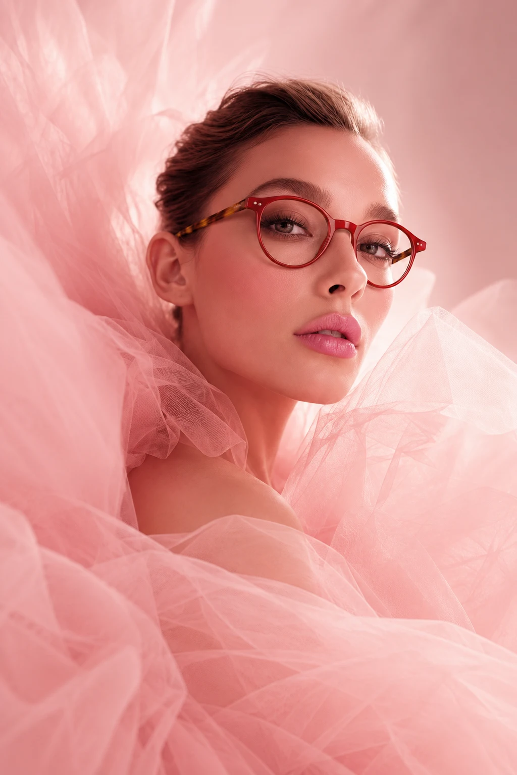 Selen Eyewear model wearing sunglasses
